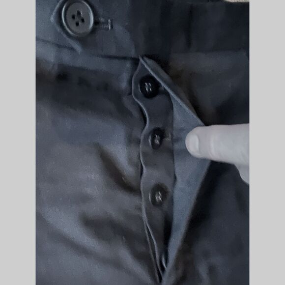 ALLSAINTS Black Casual Button Fly Chino Kato Skater Pants Trousers  Mens Size 36 - Picture 5 of 12